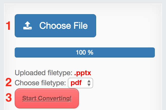How to convert PPTX files online to PDF